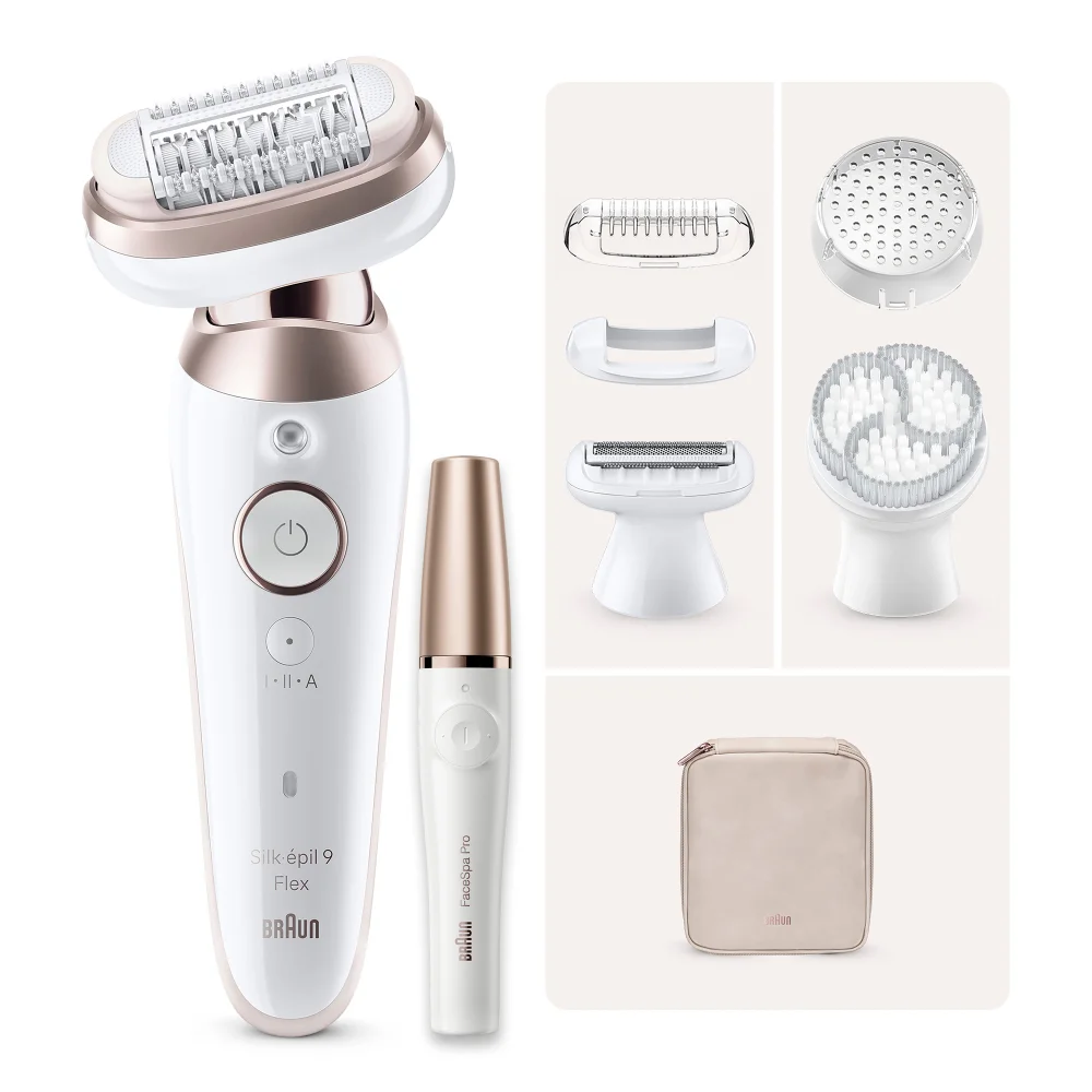 Braun Bundle: Silk-épil Series 9 Flex 9-060 3D Epilator & FaceSpa Pro 911 Image 1