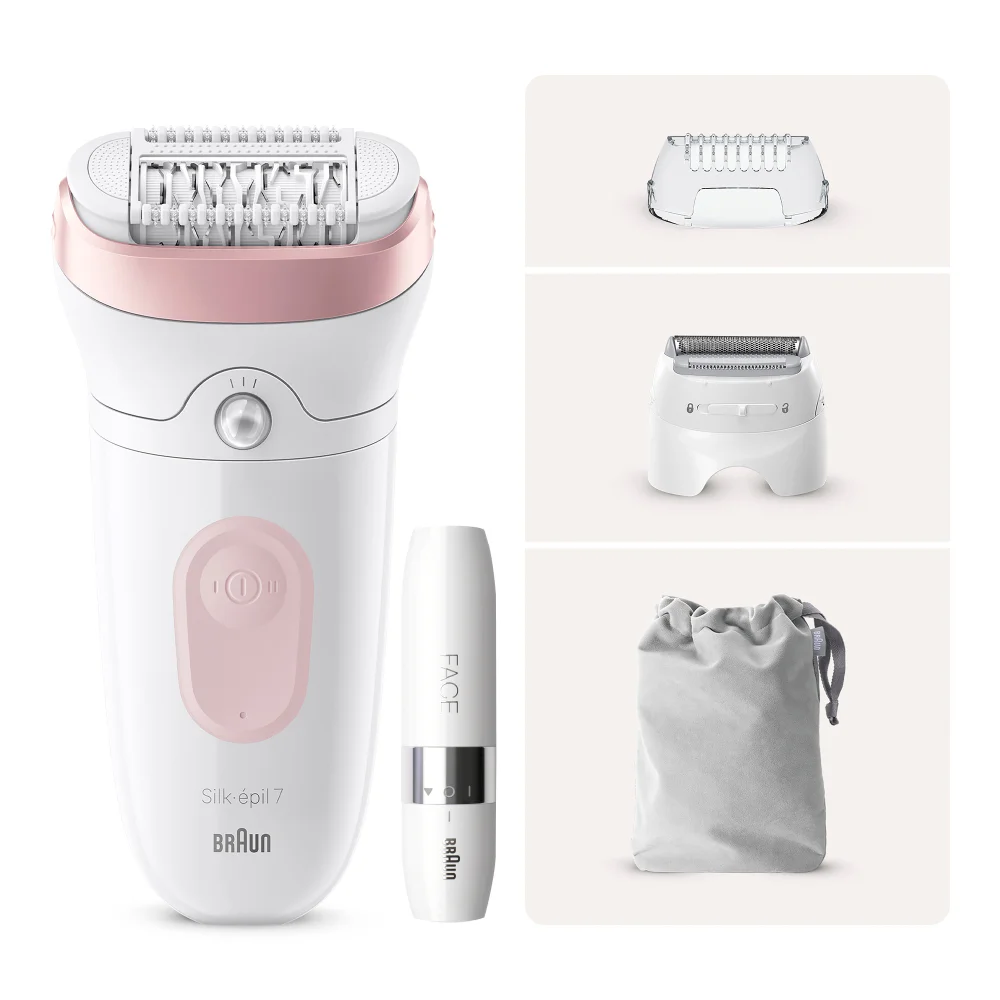 Braun Bundle: Silk-épil Series 7 7-030 Epilator & Face FS1000 Image 1