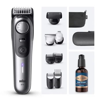 Braun Bundle: Beard Trimmer 9 BT9560 & King C. Gillette Beard Thickener