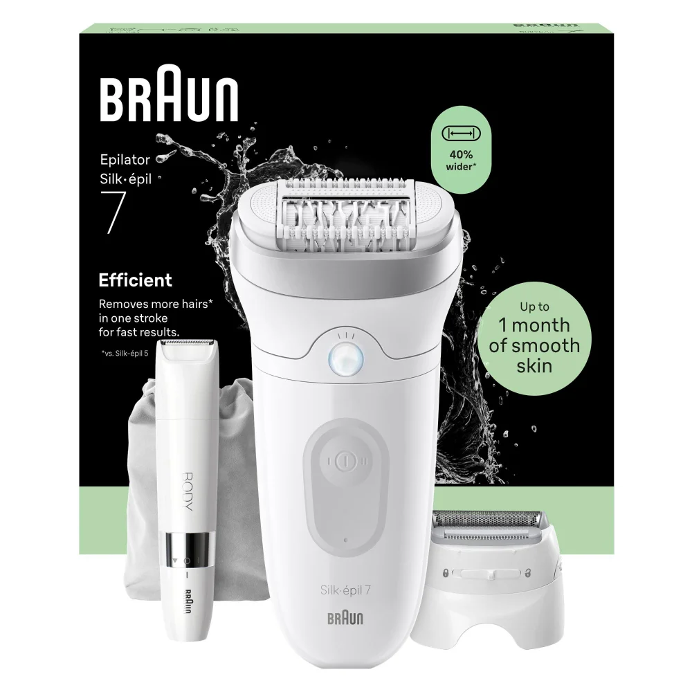 Product packaging of Braun Epilator Model SE7- 441