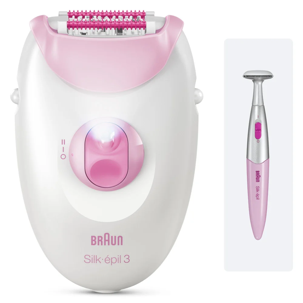 Braun Silk-épil 3 epilator and matching precision trimmer.