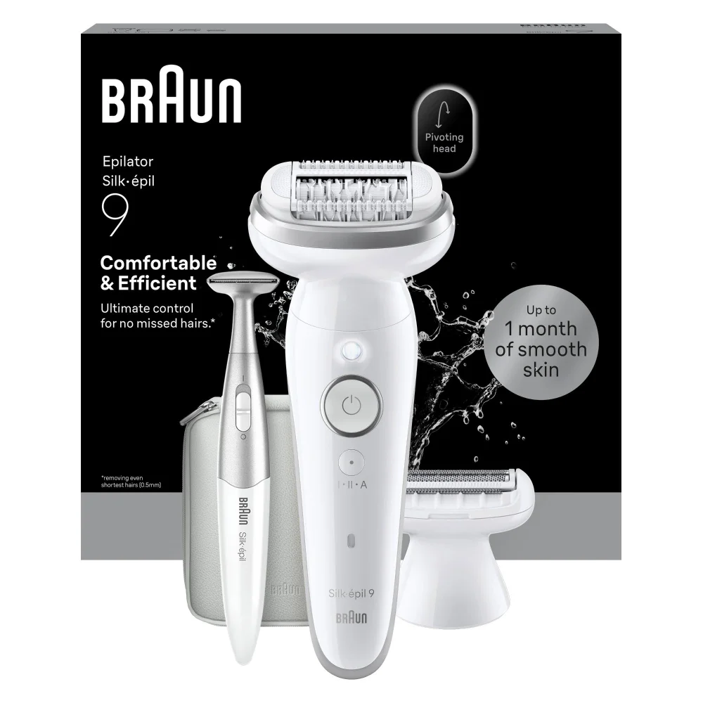 Product packaging of Braun Epilator Model SES9- 241