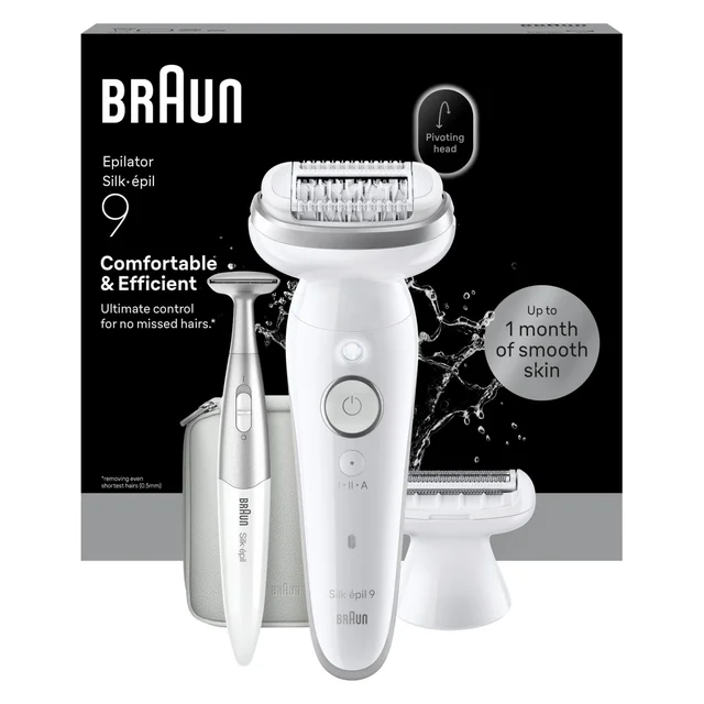 Product packaging of Braun Epilator Model SES9- 241