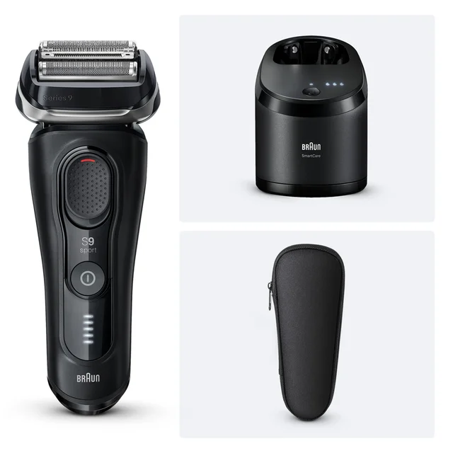 Primary Image showing components of Braun Series 9 Sport S9150cce Electric Shaver