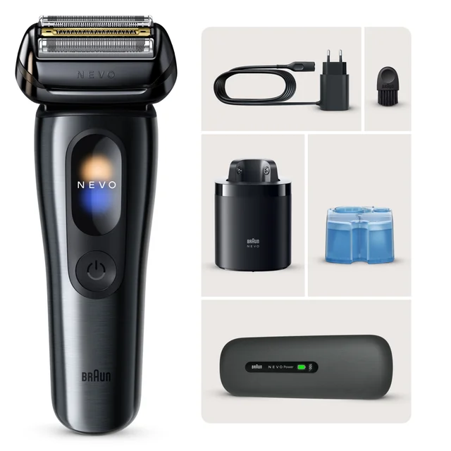 Primary Image showing components of Braun Nevo 17010C Electric Shaver