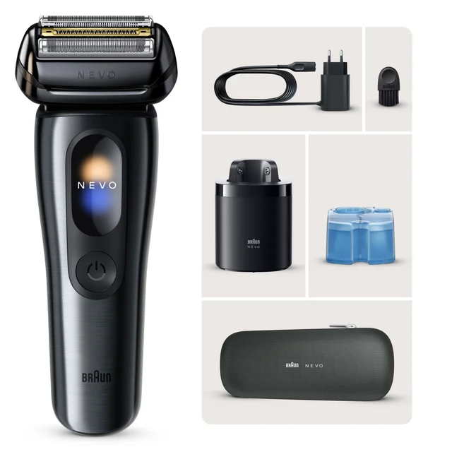 Primary Image showing components of Braun Nevo 11015C Electric Shaver