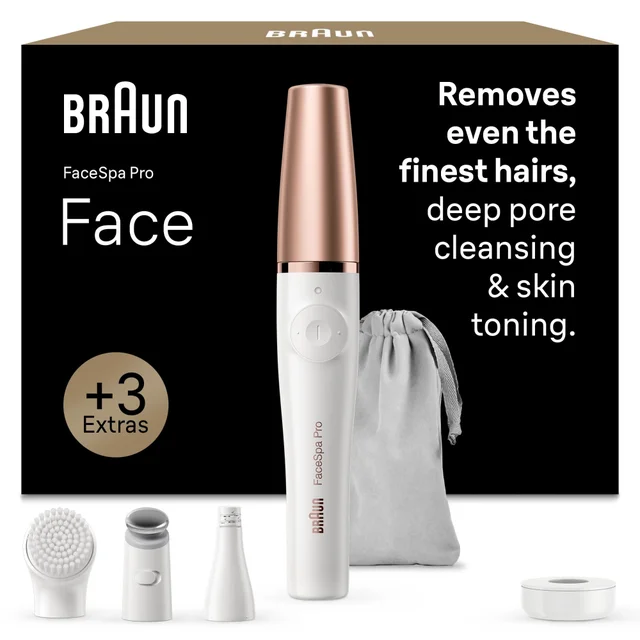 Image of Braun FaceSpa SE 911 showing device and outer packaging