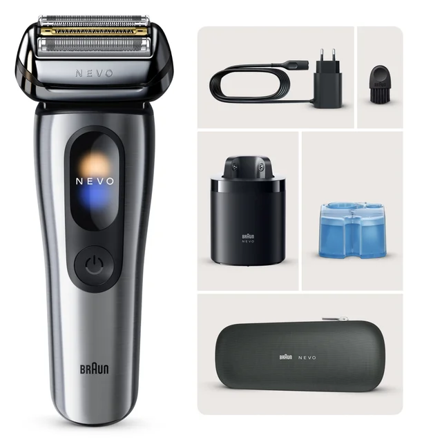 Primary Image showing components of Braun Nevo 11005C Electric Shaver