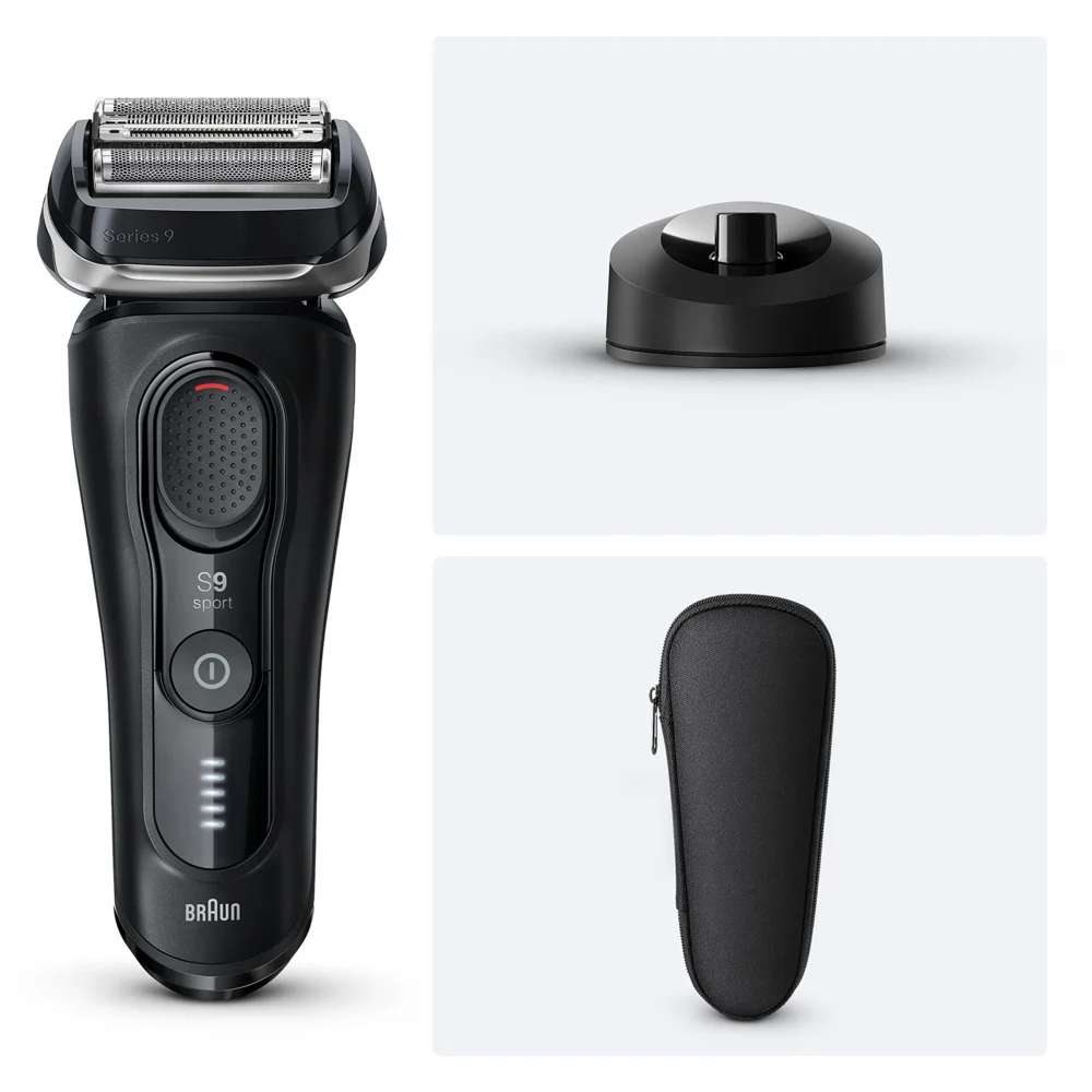 Primary Image showing components of Braun Series 9 Sport S9110s Electric Shaver