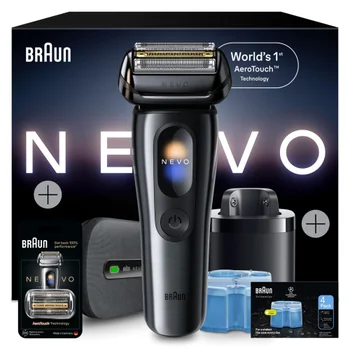 Braun Bundle: Nevo 17010C Electric Shaver, Replacement Head & CCR4
