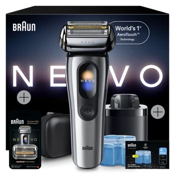 Braun Bundle: Nevo 15000C Electric Shaver, Replacement Head & CCR4