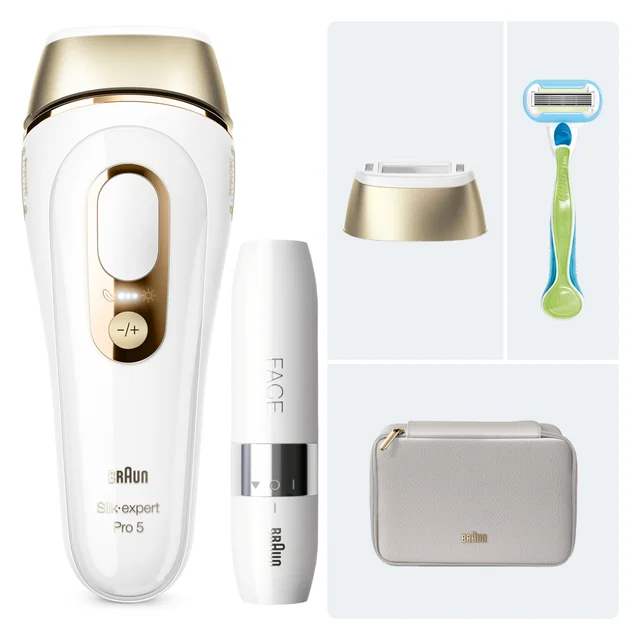 Primary Image showing components of Braun IPL Silk·expert Pro 5 Bundle