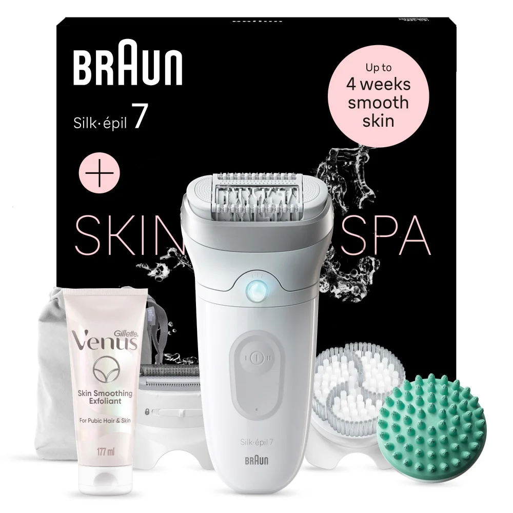 Image of Braun Bundle: Silk-epil Series 7 and Satin Care Exfoliant for Pubic Hair