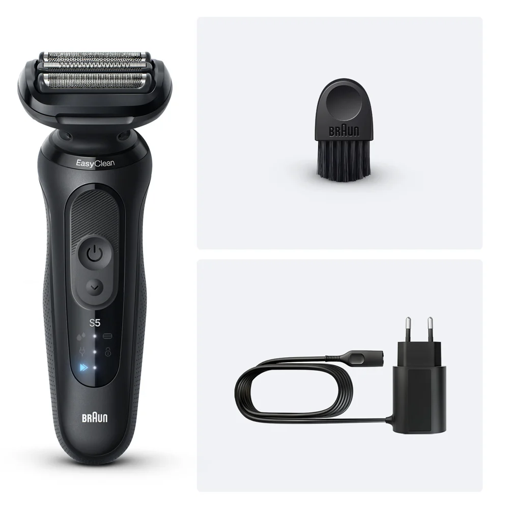 Primary Image showing components of Braun Series 5 Sport 52-N1000s Electric Shaver