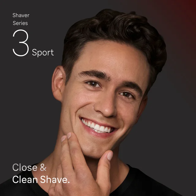 Braun shaver head showcasing its two closeness foils for a close and clean shave.