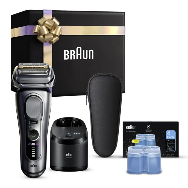 Braun Gift Box: Series 9 PRO+ 9667cc Electric Shaver & CCR4 Cartridges