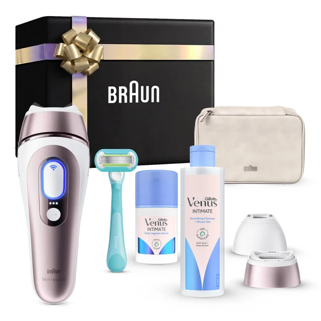 Braun Gift Box: PL7211 IPL & Gillette Venus Serum, 2-in-1 Cleanser & Shave Gel