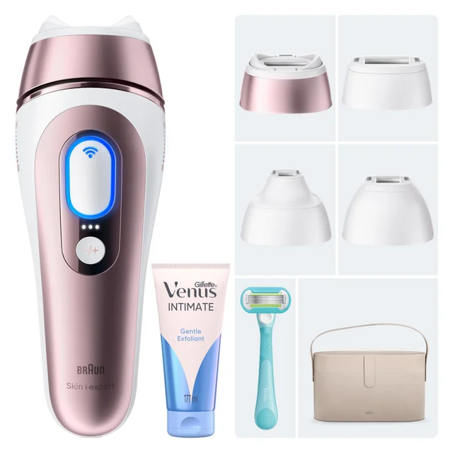 Braun Bundle: IPL Skin i-expert Pro PL7441 & Gillette Venus Exfoliant for Pubic Hair & Skin