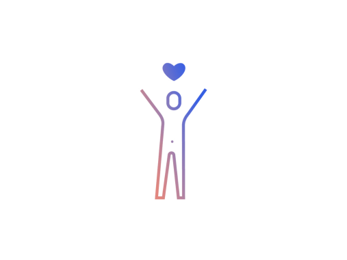 Man with heart