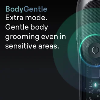 Body gentle. Extra Mode. Gentle body grooming even in sensitive areas