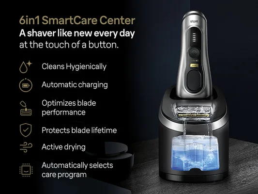 6in1 SmartCare Center - Compatible with Braun Series 9 and Series 8