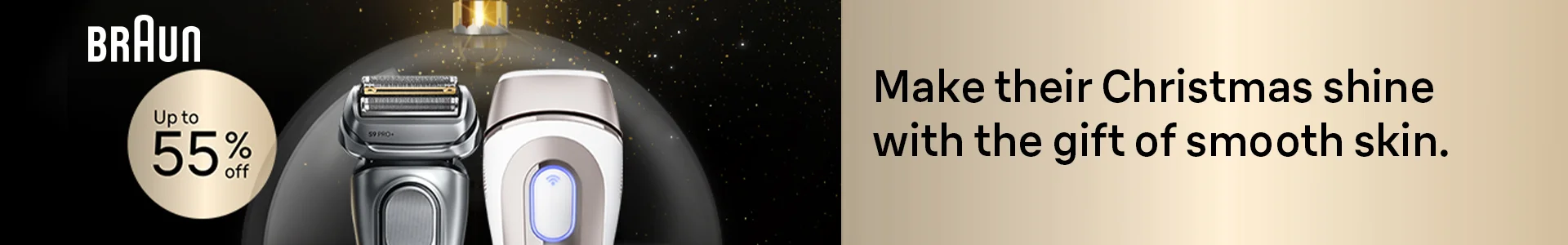 Making their Christmas shine with the gift of smooth skin