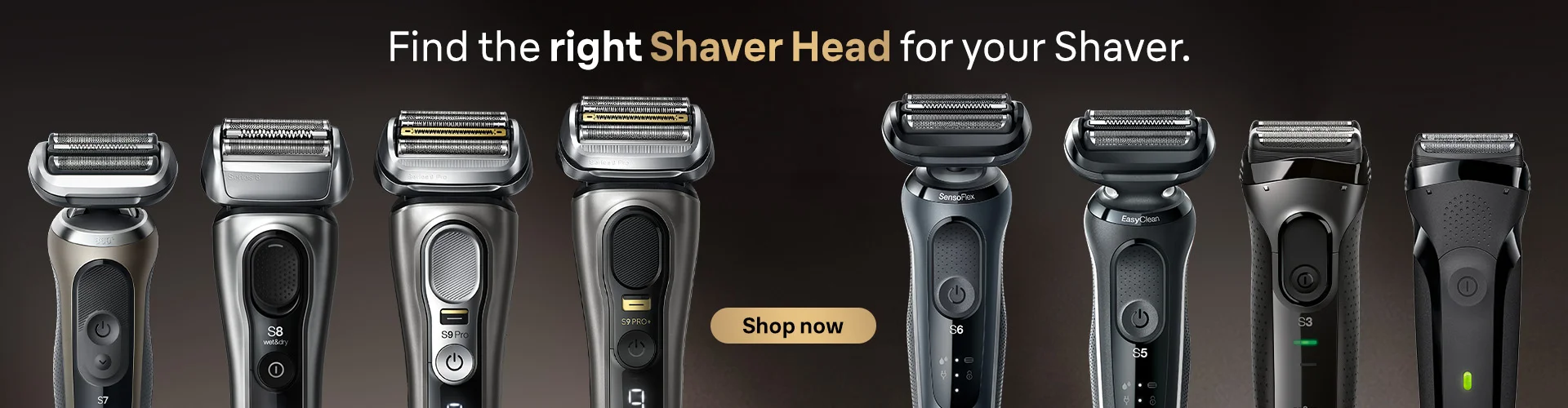 Find the right shaver head for your shaver. Shop now.