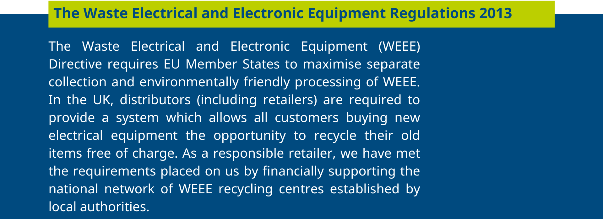 Braun - the waste electrical and electronic equipment regulation 2013