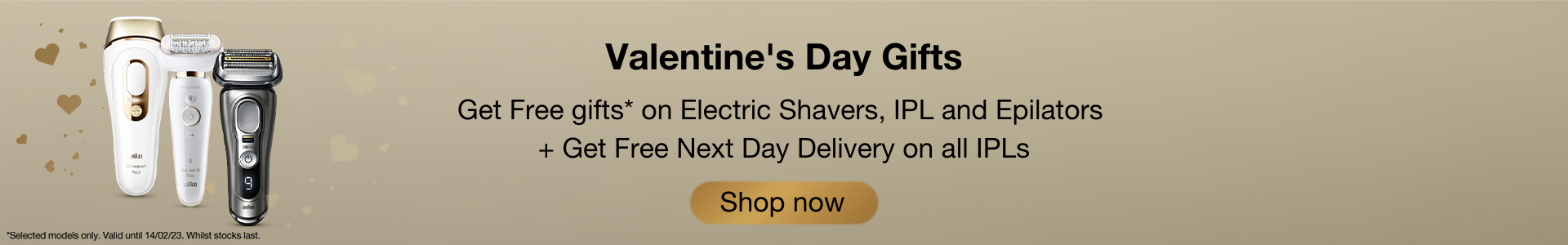 valentine's day gifts. get free next day delivery on all IPL