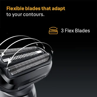 Braun Series 5 shaver replacement head. Flexible blades that adapt to your contours.