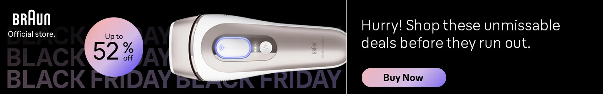 IPL hair removal up to 52% off - Black Friday