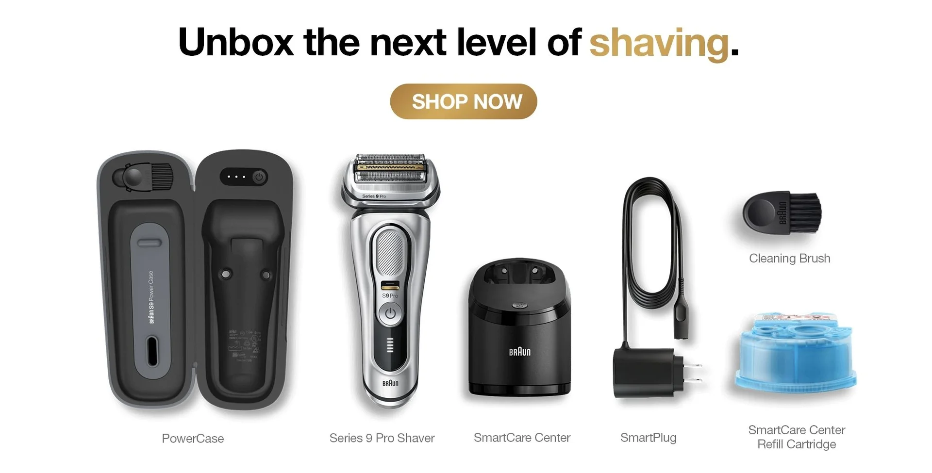 Braun unboxing: Series 9 Pro, SmartCare Center, PowerCase, SmartPlug, cartridge, brush