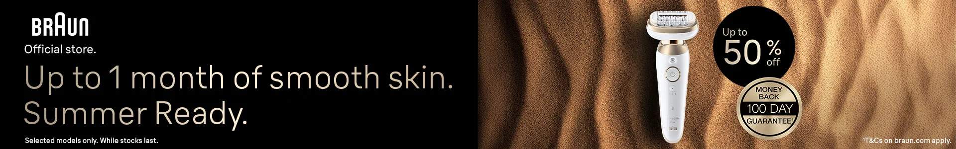 Braun Official Store | Up to 1 month of smooth skin/ Summer ready
