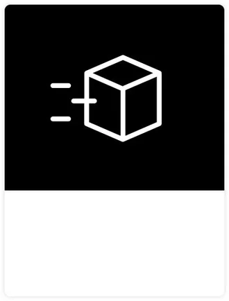 Order before 1AM for next day delivery - black box with white fast delivery cube - Fast delivery