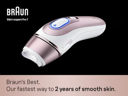 Braun Skin i expert Pro 7 IPL. Braun's Best. our fastest way to 2 years of smooth skin