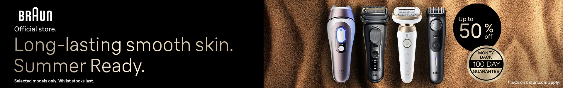 Braun Official Store | Long-lasting smooth skin. Summer Ready
